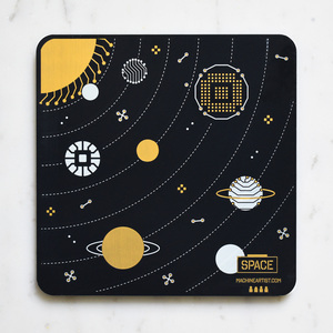 PCB Coaster Solar System & Sun