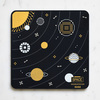 Pcb coaster solar system