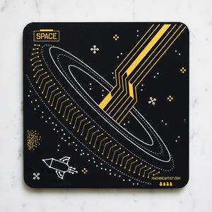 Pcb coaster quasar