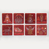 Pcb coaster christmas set 8