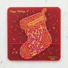 Pcb coaster christmas boot
