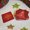 Pcb coaster christmas flower