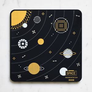 Pcb coaster solar system