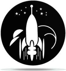 Gobo Planets Space Rocket