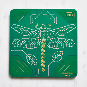 Pcb coaster dragonfly