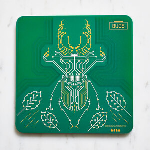 Pcb coaster beetle