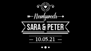 Digital Gobo Wedding Vintage