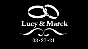 Digital Gobo Wedding Marriage Rings
