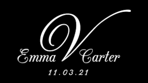 Digital Gobo Wedding Calligraphic