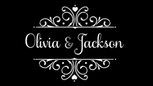 Digital Gobo Wedding Filigree Hearts