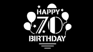 Digital Gobo Birthday 70