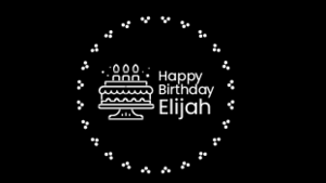 Digital Gobo Birthday Cute Cake
