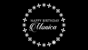 Digital Gobo Birthday Flowers