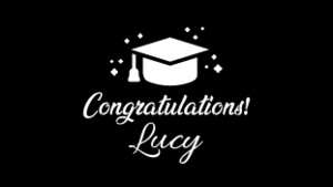 Digital Gobo Congratulations