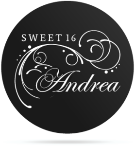 Gobo Sweet16 Custom Curvy Ornament