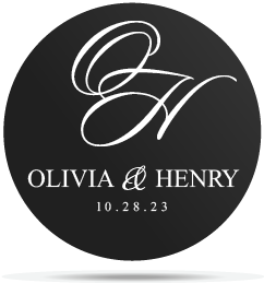 Wedding classic initials