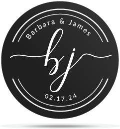 Wedding circle initials