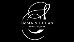 Digital Gobo Wedding Big Initial 2