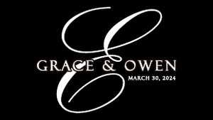 Digital Gobo Wedding Big Initial 3