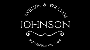 Digital Gobo Wedding Modern