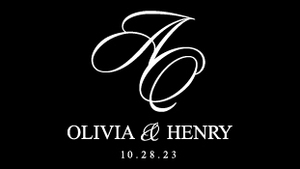 Digital Gobo Wedding Classic Initials