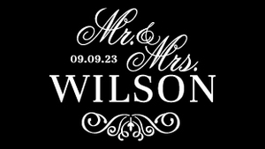 Digital Gobo Wedding Soft Ornament