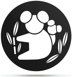 0133014 gobo animal panda bear