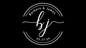 Digital Gobo Wedding Circle Initials