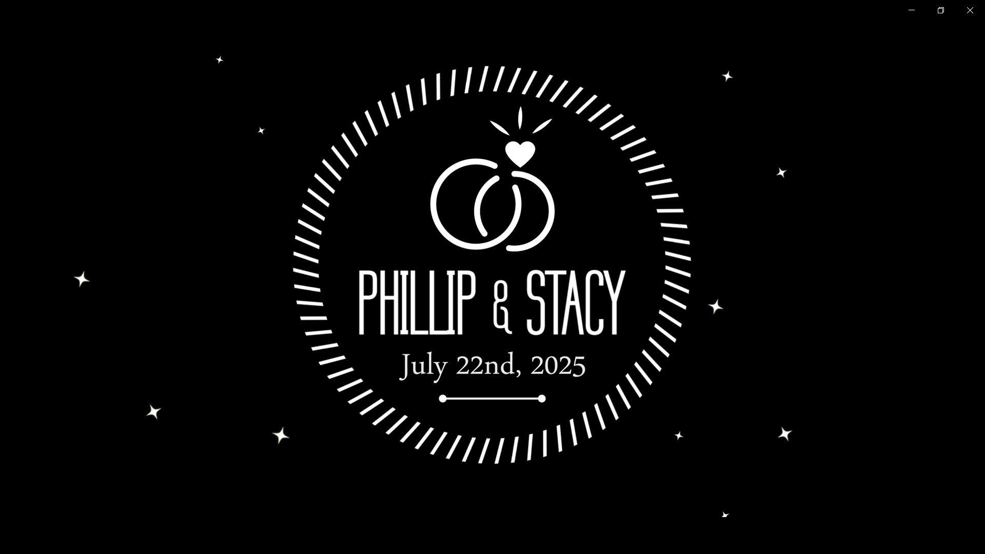 Animated gobo  love ring