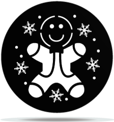 Gobo Christmas Cookie