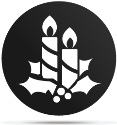 0533011 gobo christmas candles