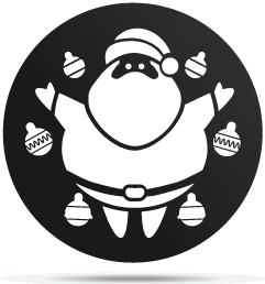 0533015 gobo christmas santa