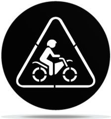 Gobo Signs Motorcycle