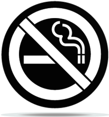 Gobo Signs No Smoking Area