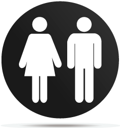 1733014 gobo signs bathrooms