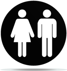 Gobo Signs Bathrooms