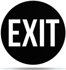 Gobo Signs Exit