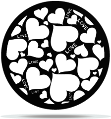 Gobo Valentine's Love Hearts