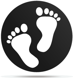 0233012 gobo baby feet