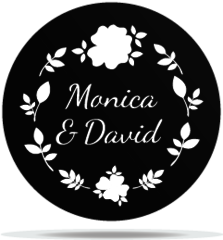 Gobo Wedding Vintage Flowers