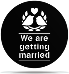 Gobo Wedding Getting Married Birds