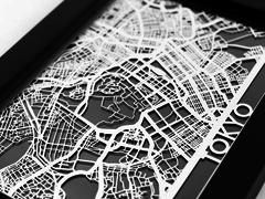 Tokyo - Stainless Steel Map - 5"x7"