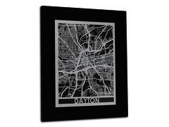Dayton - Stainless Steel Map - 11"x14"