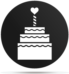 0333006 gobo birthday romantic cake