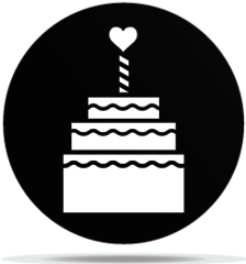 Gobo Birthday Romantic Cake