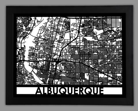 Albuquerque framed 18x24