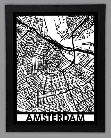 Amsterdam framed 18x24
