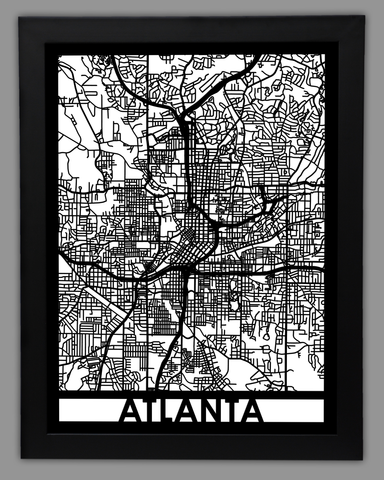 Atlanta framed 18x24