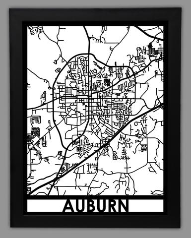 Auburn framed 18x24