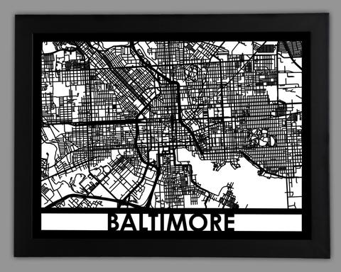 Baltimore framed 18x24